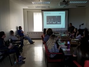 Students learning about NMR from the master himself -- Ivan Keresztes!!